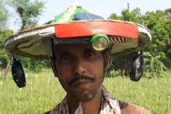West Bengal Youth Invents Solar-powered Smart Hat To Protect Farmers In Scorching Heat
