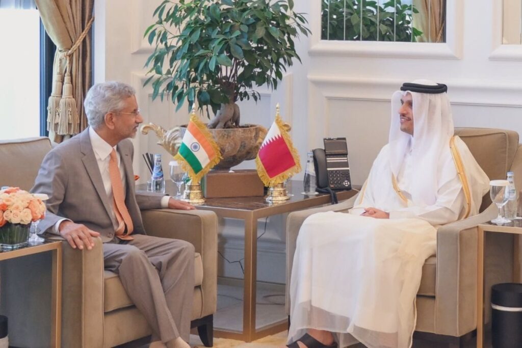 EAM Jaishankar Meets Qatar's PM, Reviews Bilateral Relationship