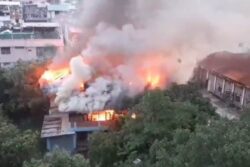 Major Fire Breaks Out Near Manipur CM's Bungalow