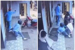 Video: Brave Bengal Cop Vs Masked Robbers In Gun Battle At Jewellery Shop & A Foiled Rs 4 Crore Heist