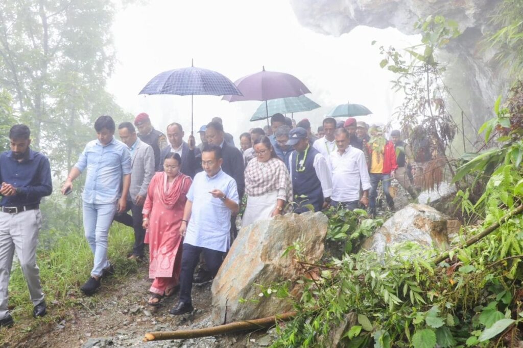 Sikkim CM Visits Landslide-Hit Majhua Village As Death Toll Reaches 9; IMD Issue Red Alert Amid Heavy Rains
