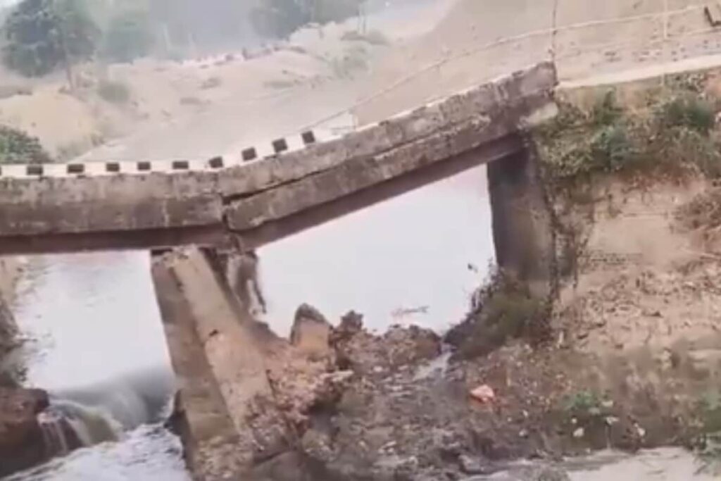 VIDEO | Bridge Collapses in Siwan, Second Such Incident In Bihar This Week