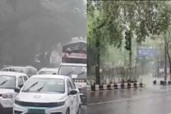 Parts Of Delhi Receive Heavy Rains; Overcast Skies In NCR