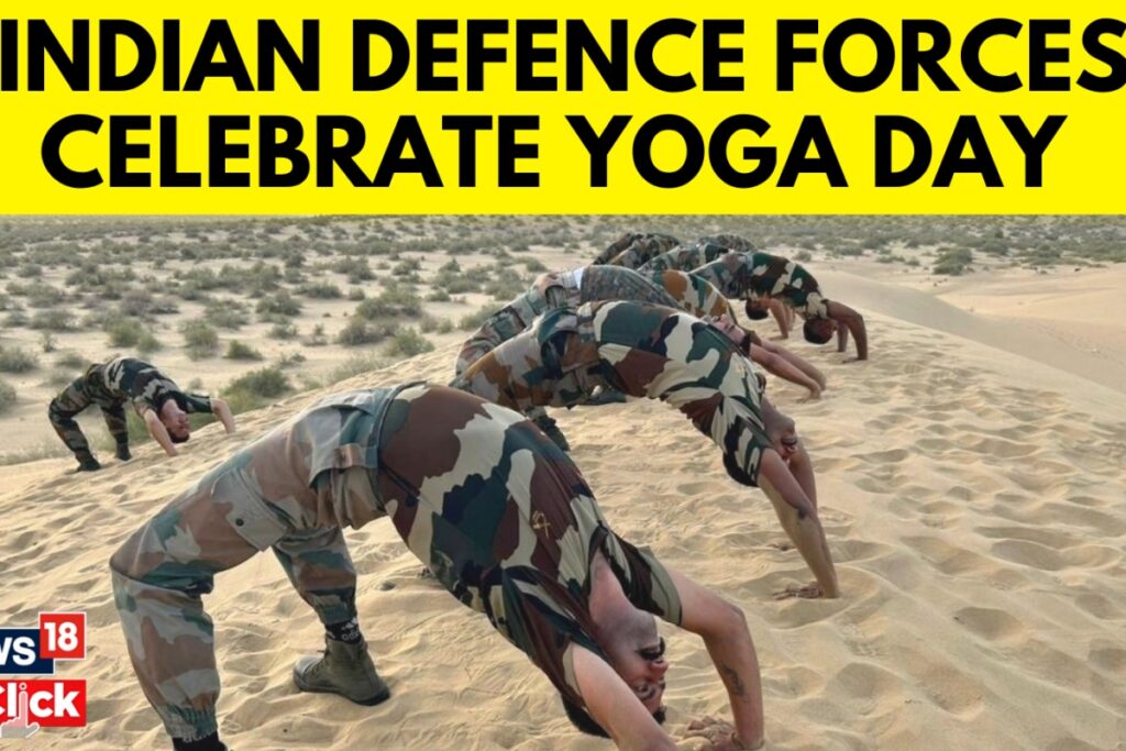 Indian Army Personnel Perform Yoga At Siachen On Yoga Day 2024