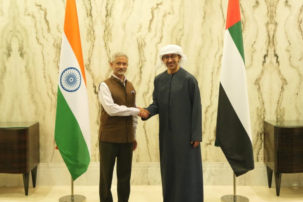 Jaishankar Reviews 'Multi-faceted' Comprehensive Strategic Partnership With UAE Counterpart
