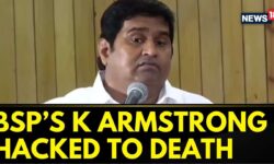 BSP Tamil Nadu Chief K Armstrong Hacked To Death By Six Men On Bike | Tamil Nadu News | News18