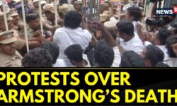 BSP Workers And Supporters Protest Outside Rajiv Gandhi Government Hospital | Tamil Nadu | News18