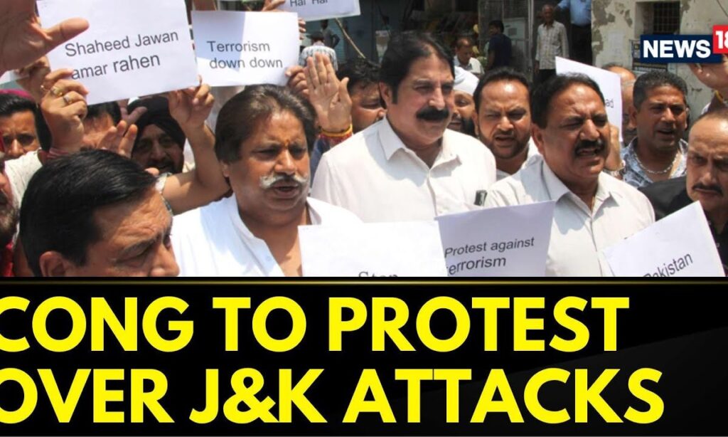 J&K Congress Party To Protest Outside The Raj Bhavan Over J&K Terror Attacks | English News