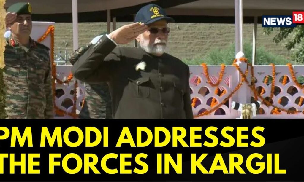 Kargil Vijay Diwas 2024 |  PM Modi Addresses The Country's Braveheart's In Kargil | PM Modi | News18