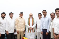 CM Naidu, TDP MPs Meet Amit Shah; Discuss Development Issues of Andhra Pradesh