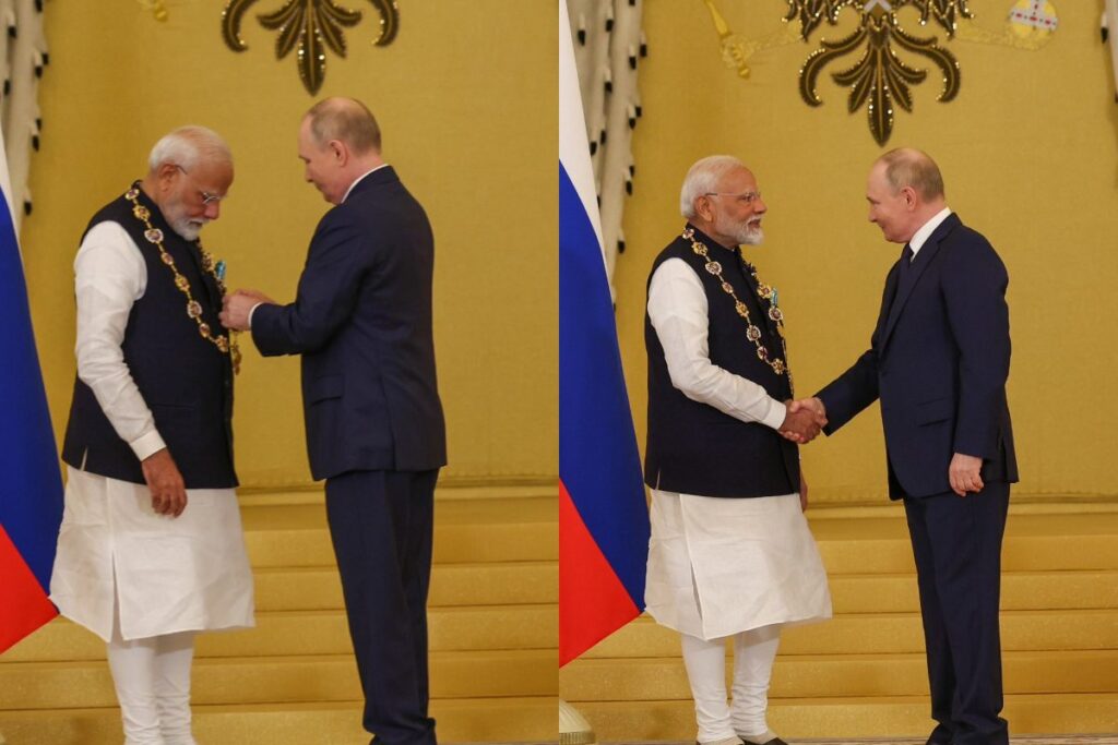 PM Modi Bestowed With Russia's Highest Civilian Honour, Here's A Look At Awards Conferred On By Countries