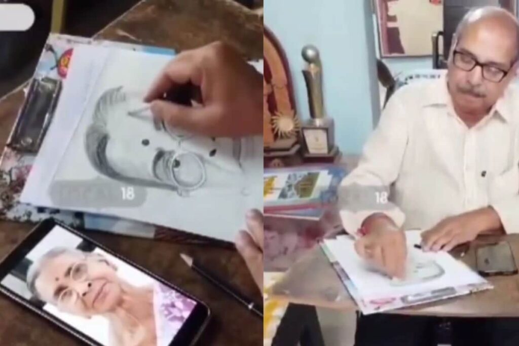 This Telangana Teacher’s Expertise In Writing, Drawing And Music Has Locals’ Attention