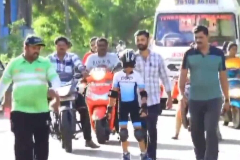 9-year Old Boy Tamil Nadu Boy Achieves Rare Record In Skating