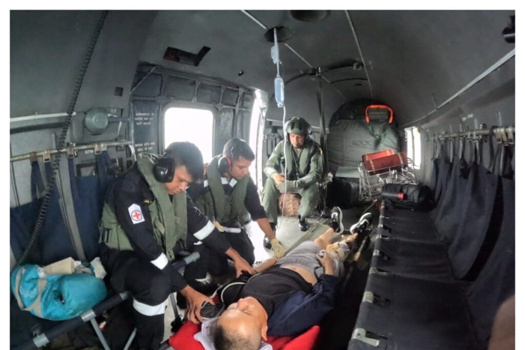 WATCH| Indian Navy Rescues Critically Injured Chinese Mariner Off Mumbai Coast