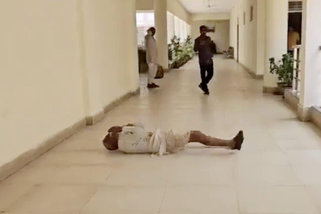 'Nobody Is Listening': Farmer Cries As He Rolls On Floor At MP Collector's Office, Alleges Land Grabbing | Video