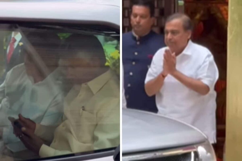 Anant-Radhika Wedding Festivities: Mukesh Ambani Sees Off Andhra CM Chandrababu Naidu
