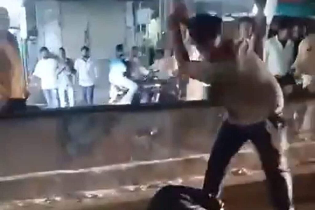 On Cam | TDP Leader Brutally Stabs Jagan Reddy's YSRCP Party Member On Busy Street In Andhra Pradesh