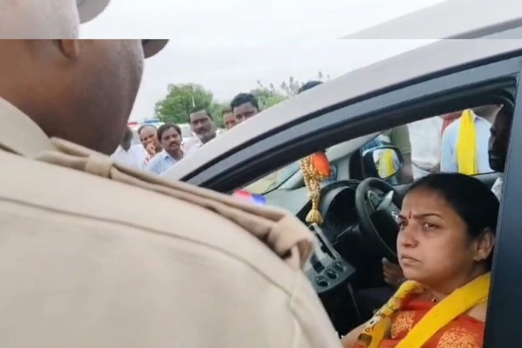 'Who Pays Your Salary?': Controversy Erupts As TDP Minister's Wife Scolds Police Officer | Video