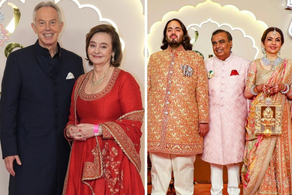 Former UK PMs Tony Blair, Boris Johnson Attend Anant Ambani-Radhika Merchant Wedding In Mumbai
