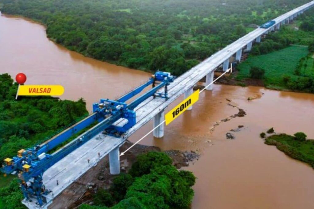Mumbai-Ahmedabad Bullet Train: 3rd River Bridge Between Vapi And Bilimora Stations Ready; 9th in Gujarat