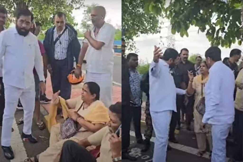 Maharashtra CM Eknath Shinde Gets Off Car To Help Accident Victim, Video Goes Viral