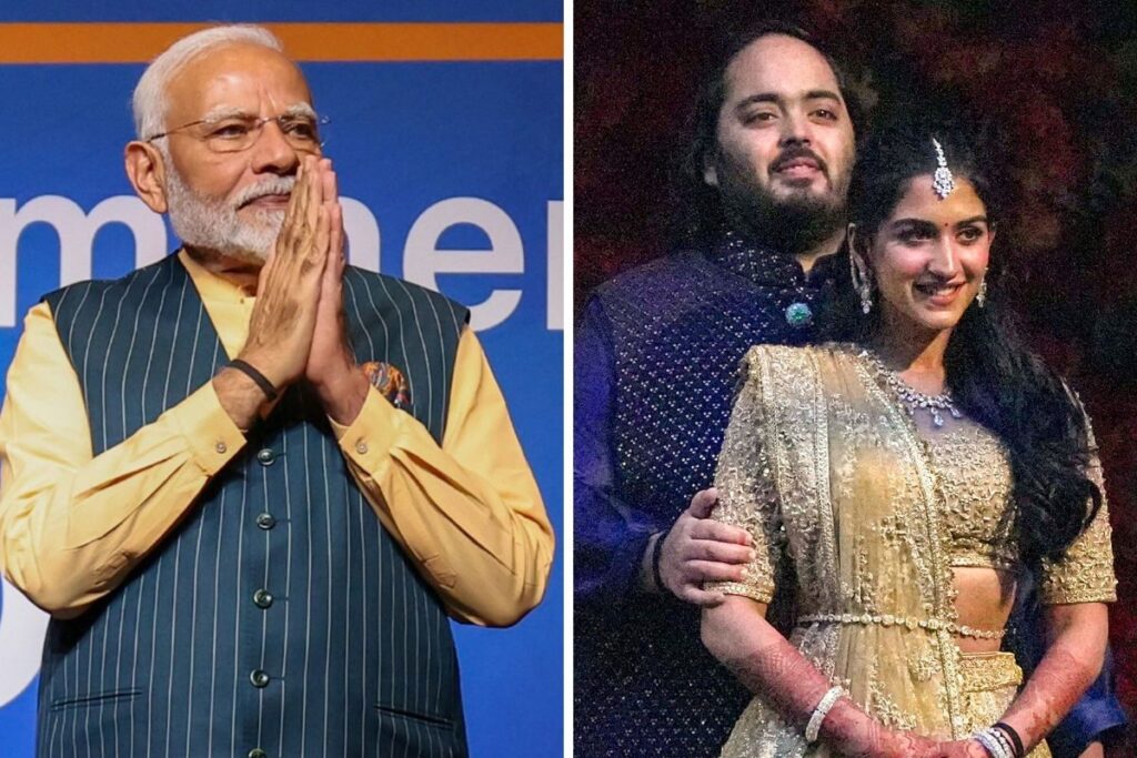 PM Narendra Modi Attends Anant Ambani-Radhika Merchant's Shubh Aashirwad In Mumbai