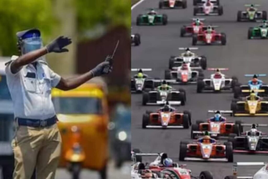 Formula 4: Traffic Diversions as Chennai Hosts India's First Night Street F4 Race