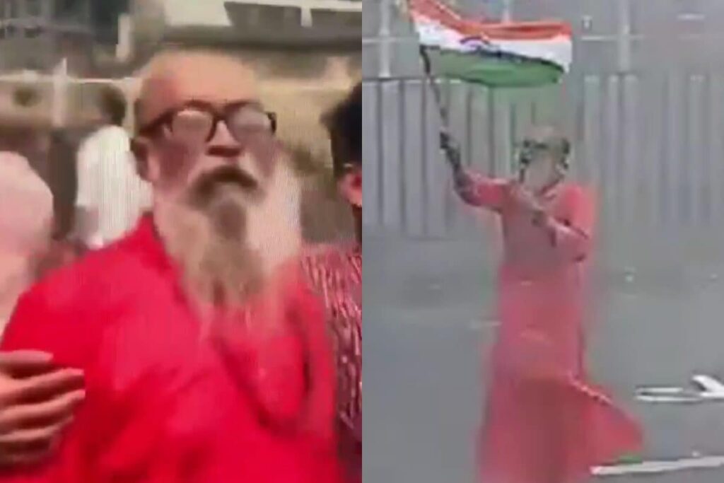 Elderly Kolkata Protester Facing Water Cannons Sparks Debate. Student? TMC Asks. Determination, BJP Says