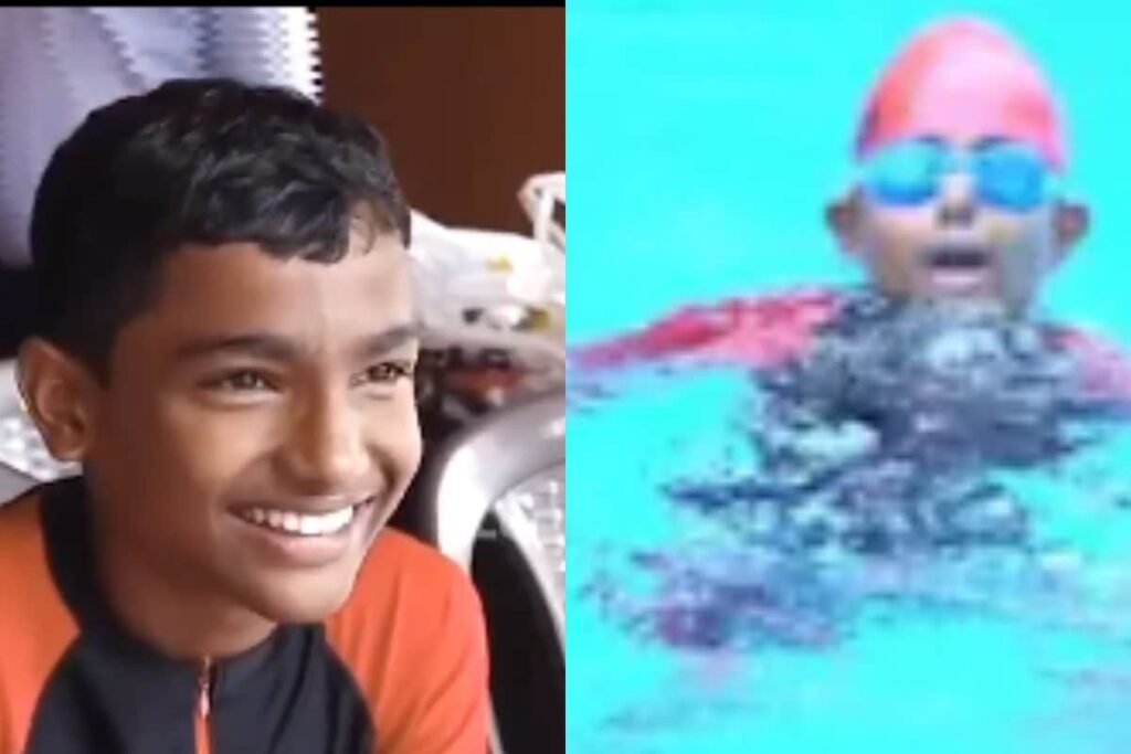 Kannada Boy Creates Record By Performing 26 Flips Inside Swimming Pool