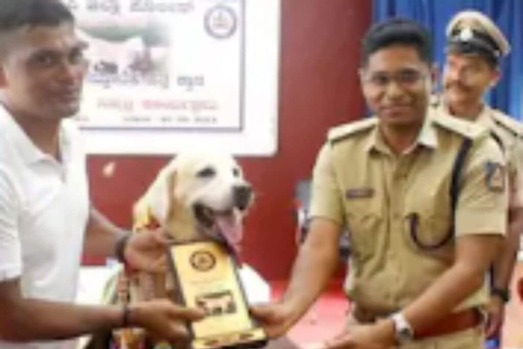 Udupi Police Honour Retiring Labrador ‘Icon’ After 10 Years Of Dedicated Service