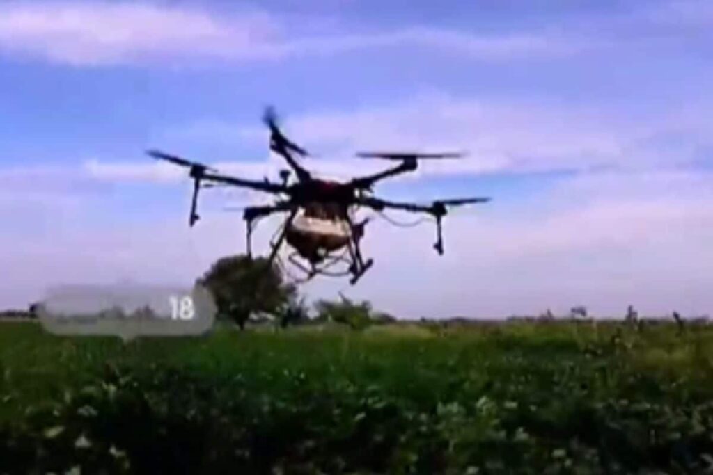 At This Andhra Pradesh Village, Drones Are Used To Spray Medicines On Crops