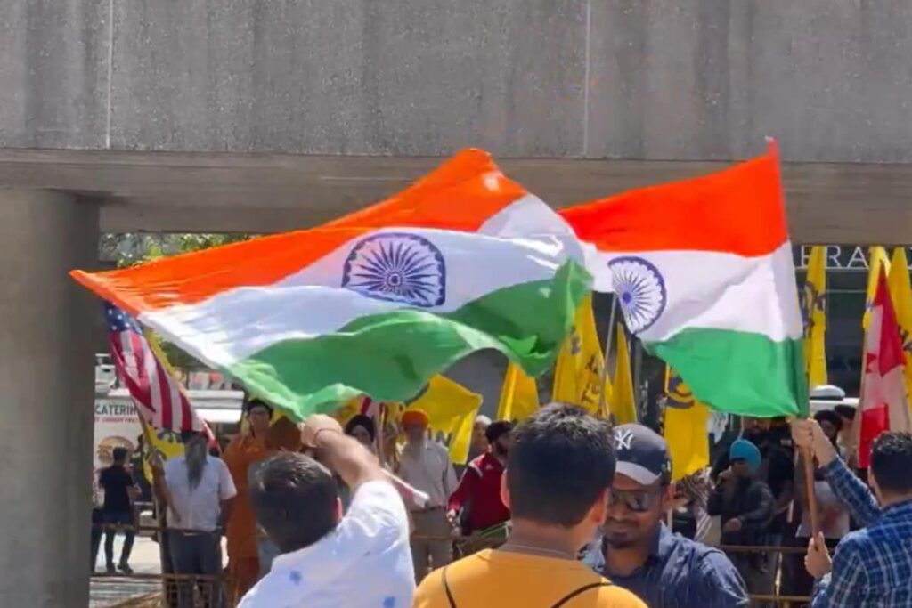 'Go Back To...': Pro-Khalistan Protesters Disrupt India Day Parade In Toronto, Canada | Video