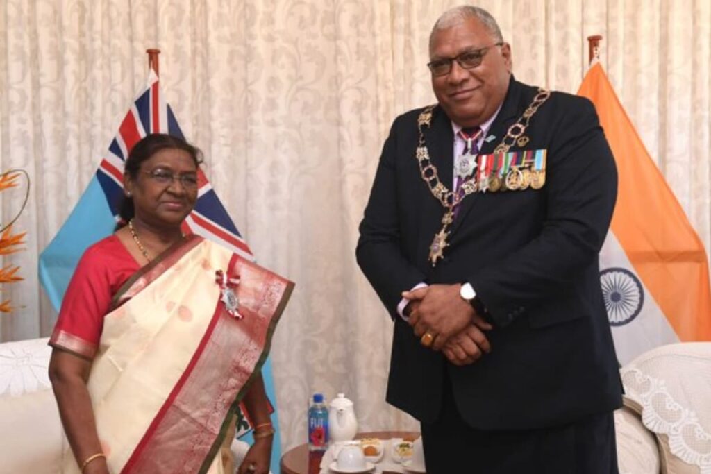 President Droupadi Murmu Conferred With Fiji's Highest Civilian Award