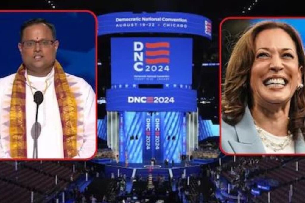 Who is Pandit Rakesh Bhatt, the Hindu Priest from Bengaluru Who Opened Kamala Harris's Big Night