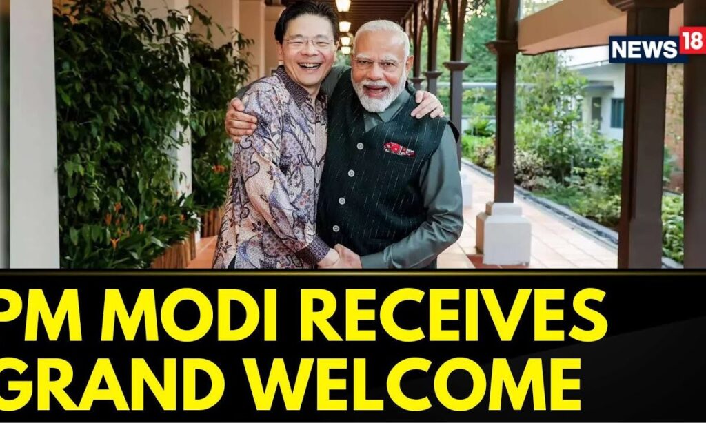 PM Modi In Singapore | PM Narendra Modi Receives Ceremonial Welcome In Singapore | PM Modi News