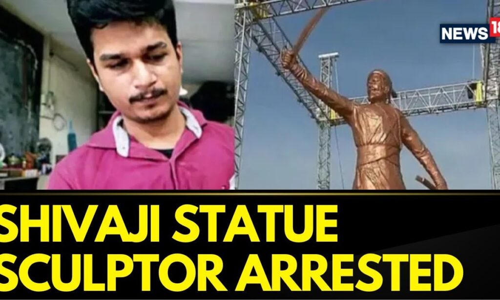 Sculptor Of The Recently Collapsed Shivaji Statue At Rajkot Fort, Has Been Arrested In Thane |News18