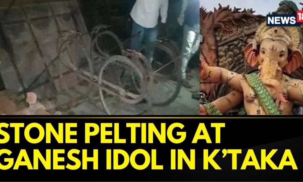 Karnataka: Incident of stone pelting on Ganesh idol by Muslims in Davanagere area reported | News18