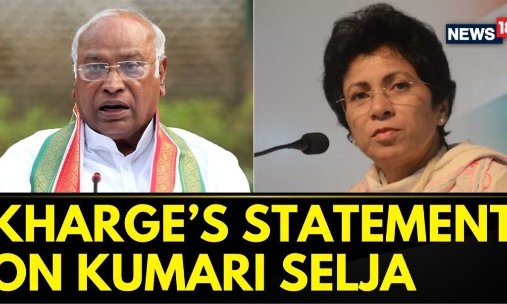 Kharge On Kumari Selja: "She’s A Senior Leader, Loyal To Congress, No Advice Needed From BJP |News18