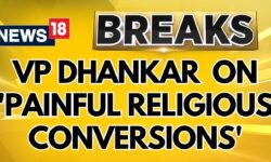 Vice President Jagdeep Dhankar Expresses Concern Over 'Painful Religious Conversions' | News18