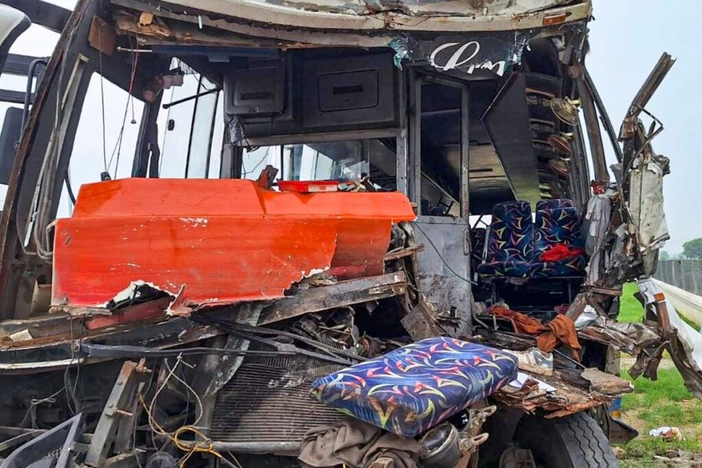 UP: 15 Killed After Bus Hits Van In Hathras; PM Modi Says Authorities Assisting Victims