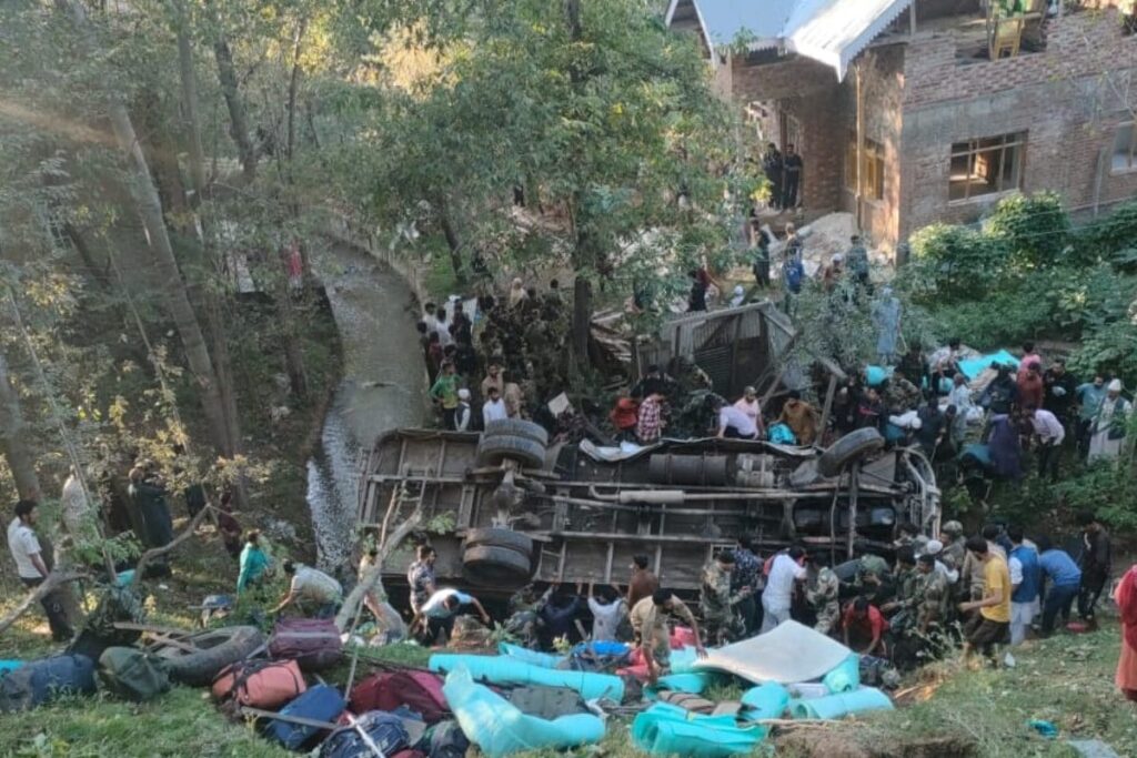 3 BSF Personnel Dead, 28 Injured After Bus Falls Into Gorge In J&K's Budgam