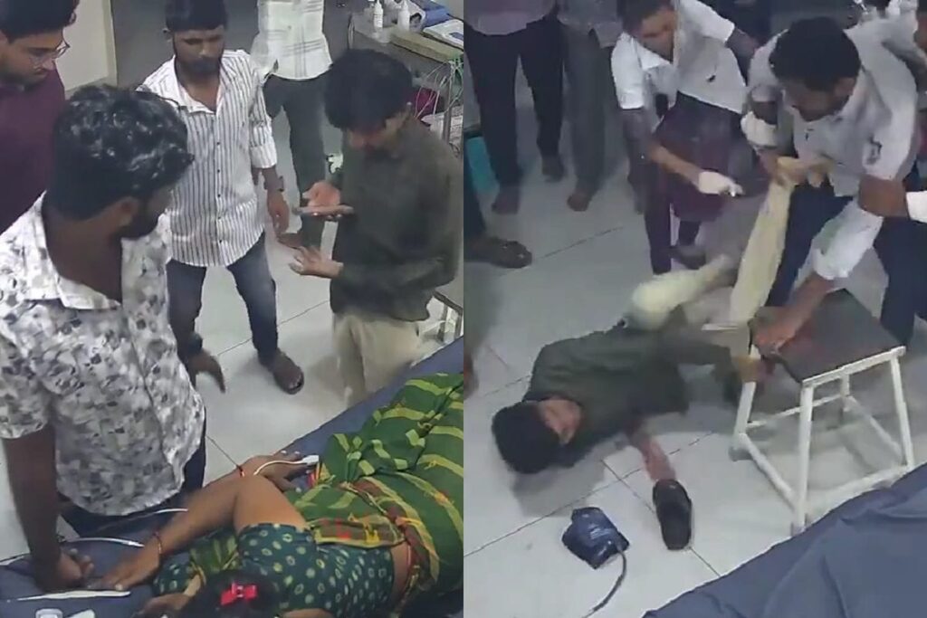 Gujarat Doctor Thrashed For Asking Patient's Family To Remove Slippers | Caught On Cam