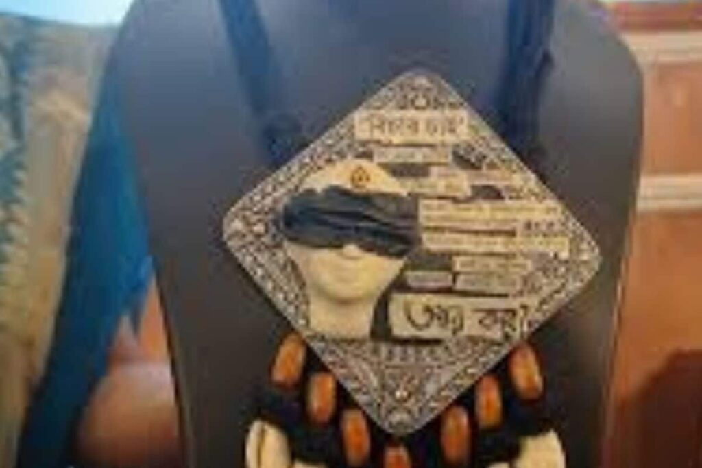 West Bengal Artist Makes Jewellery On Violence Against Women To Seek Justice For Kolkata Rape Victim