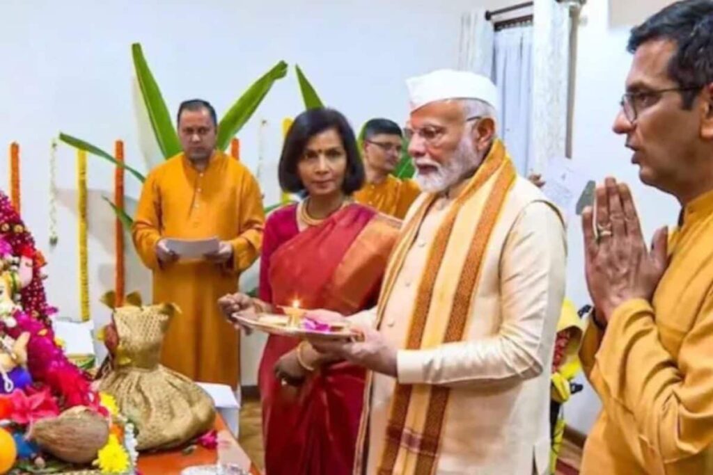 'Those Who Divide India...' PM Modi Hits Back After Row Over Ganpati Puja Visit To CJI's Residence