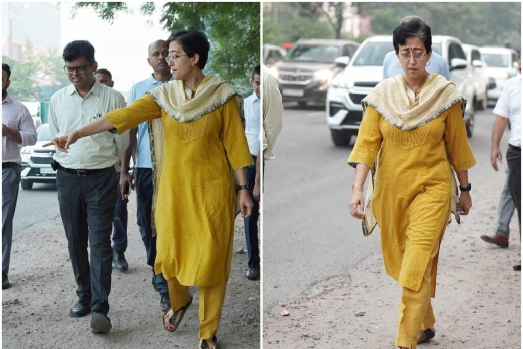 CM Atishi, Ministers Inspect Delhi Roads, Promise 'Pothole-Free Capital By Diwali'