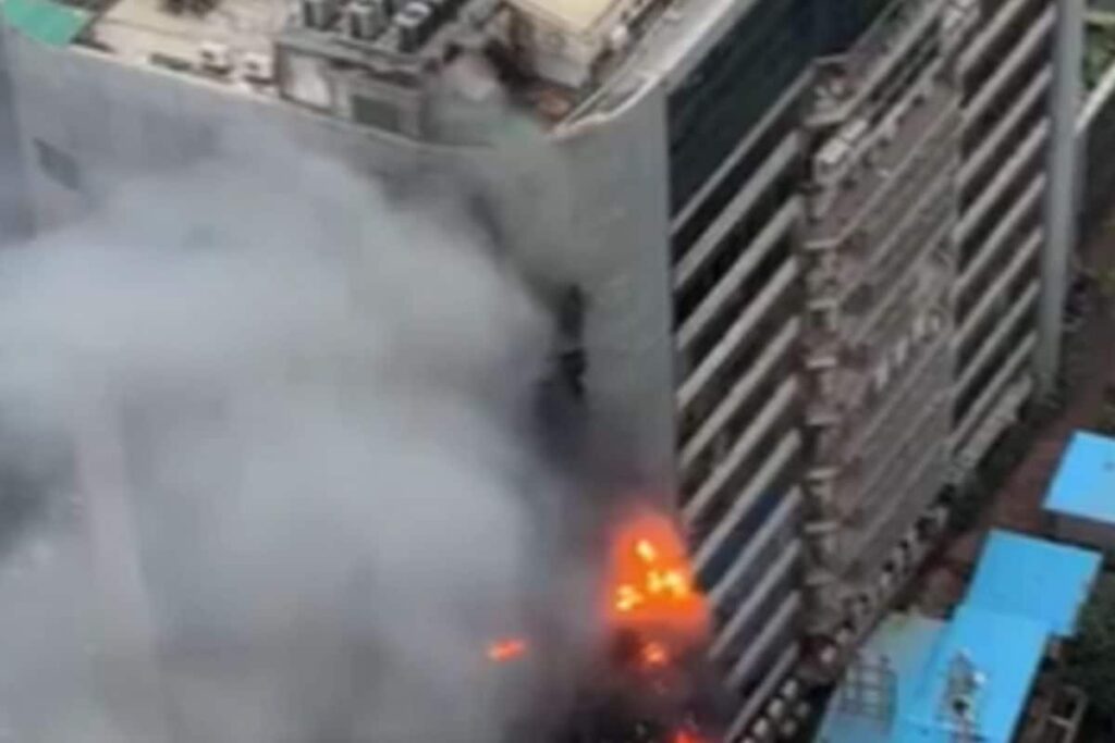 Fire Breaks Out At Mumbai's Times Tower Building, Firefighters Arrive At Spot