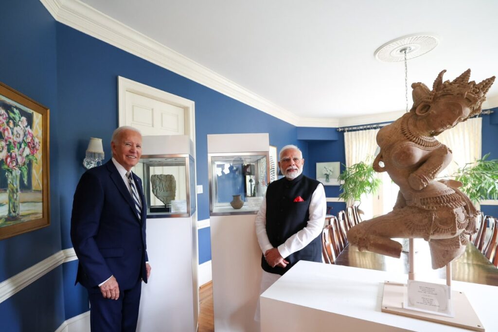 US Hands Over 297 Antiquities Smuggled Out Of India, PM Modi Says He Is 'Extremely Grateful To Biden'