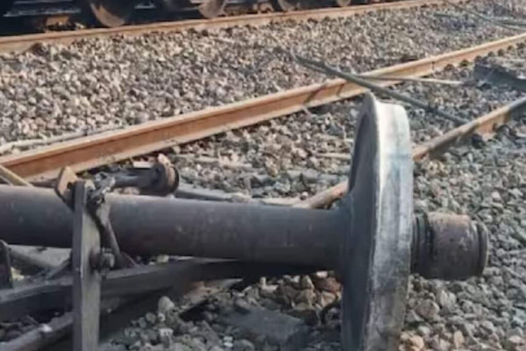Goods Train Gets Derailed At West Bengal’s Jalpaiguri District