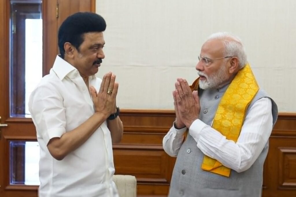 CM Stalin Meets PM Modi In Delhi, Seeks Release of Pending Funds to Tamil Nadu