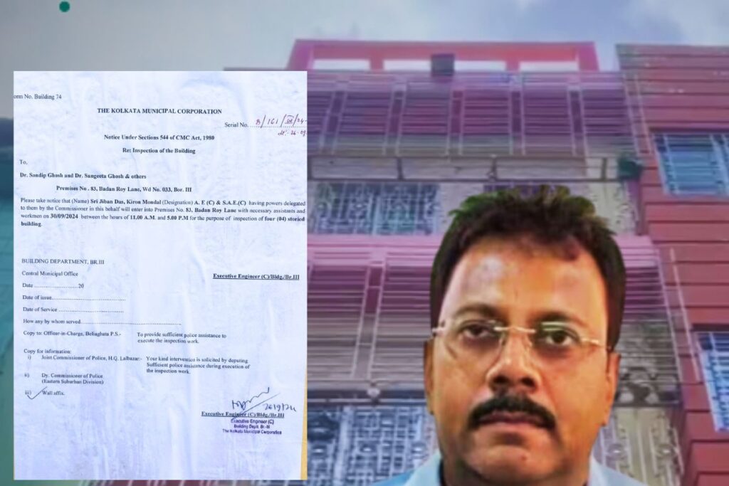 Ex-RG Kar Principal Sandip Ghosh Gets KMC Notice For 'Illegal Construction' In Kolkata House